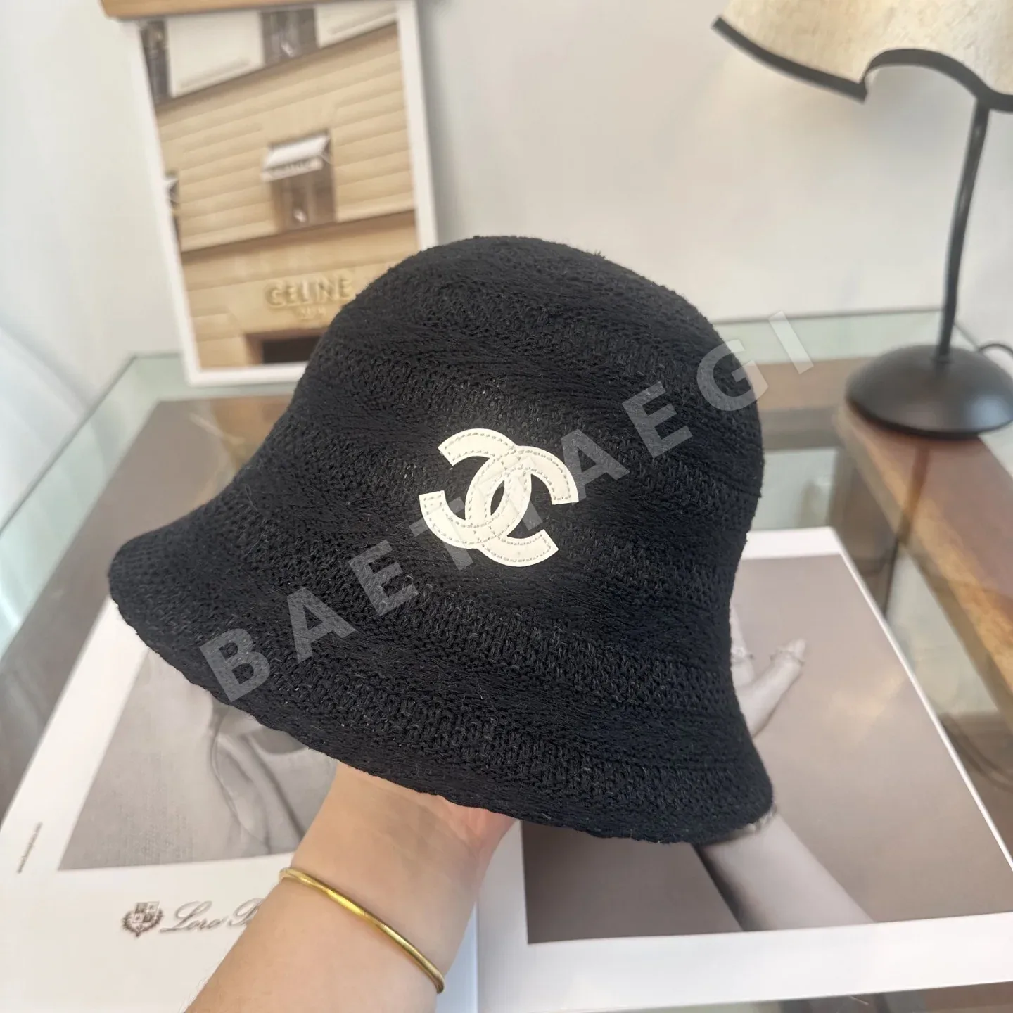 샤넬 심플 버킷햇 모자 상세 이미지 6