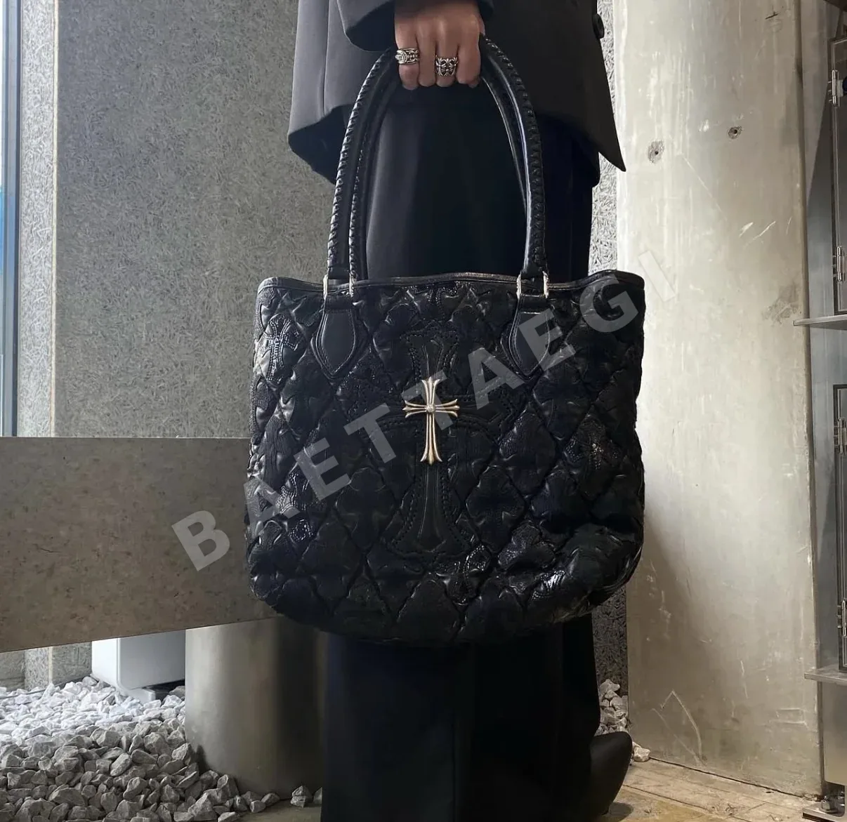 크롬하츠 라지 크로스 토트백 상세 이미지 15