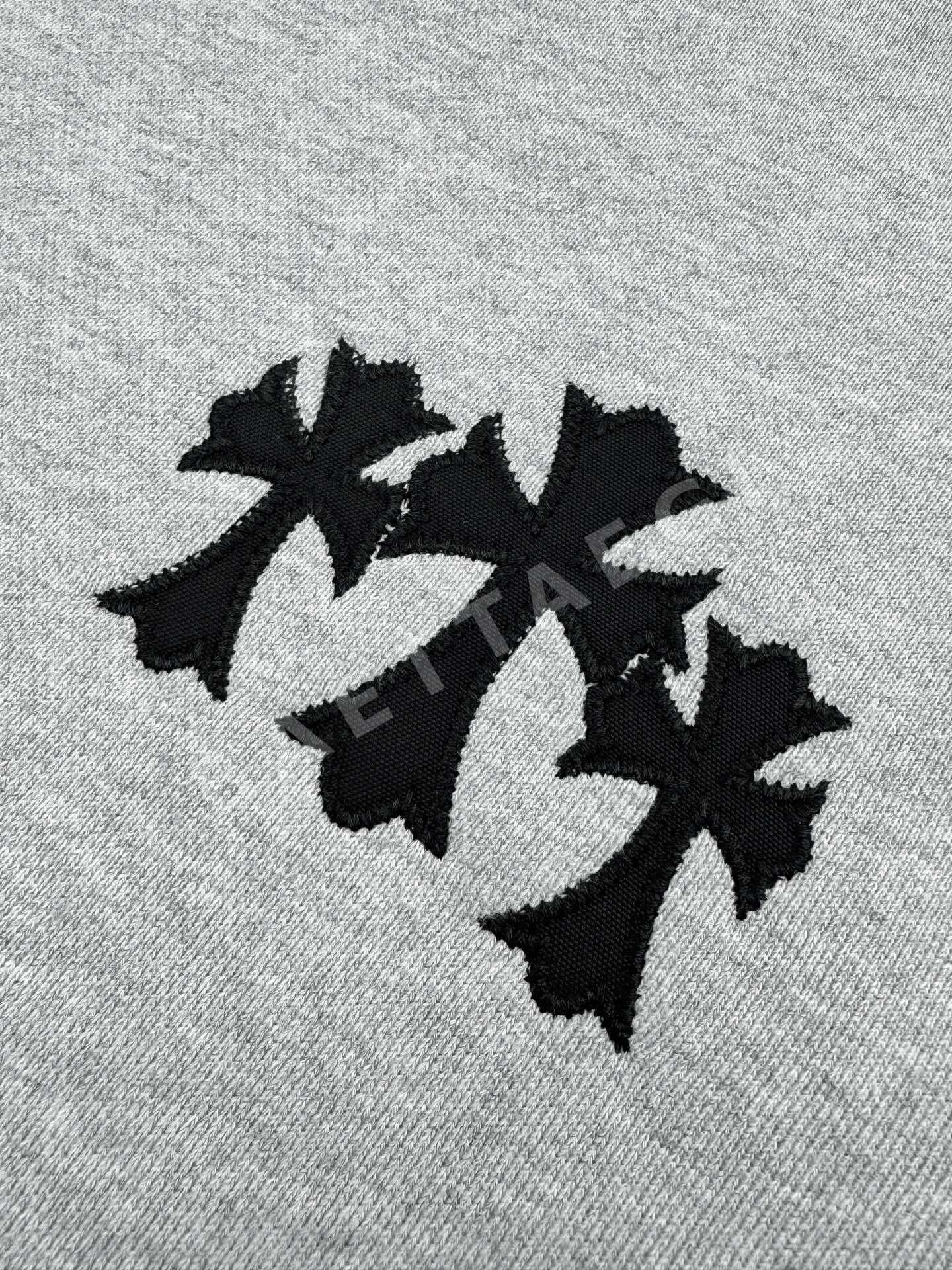 크롬하츠 크루넥 로고 자수 니트 상세 이미지 4