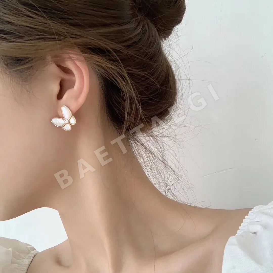 반클리프앤아펠 투버터플라이 진주 다이아몬드 귀걸이 상세 이미지 2