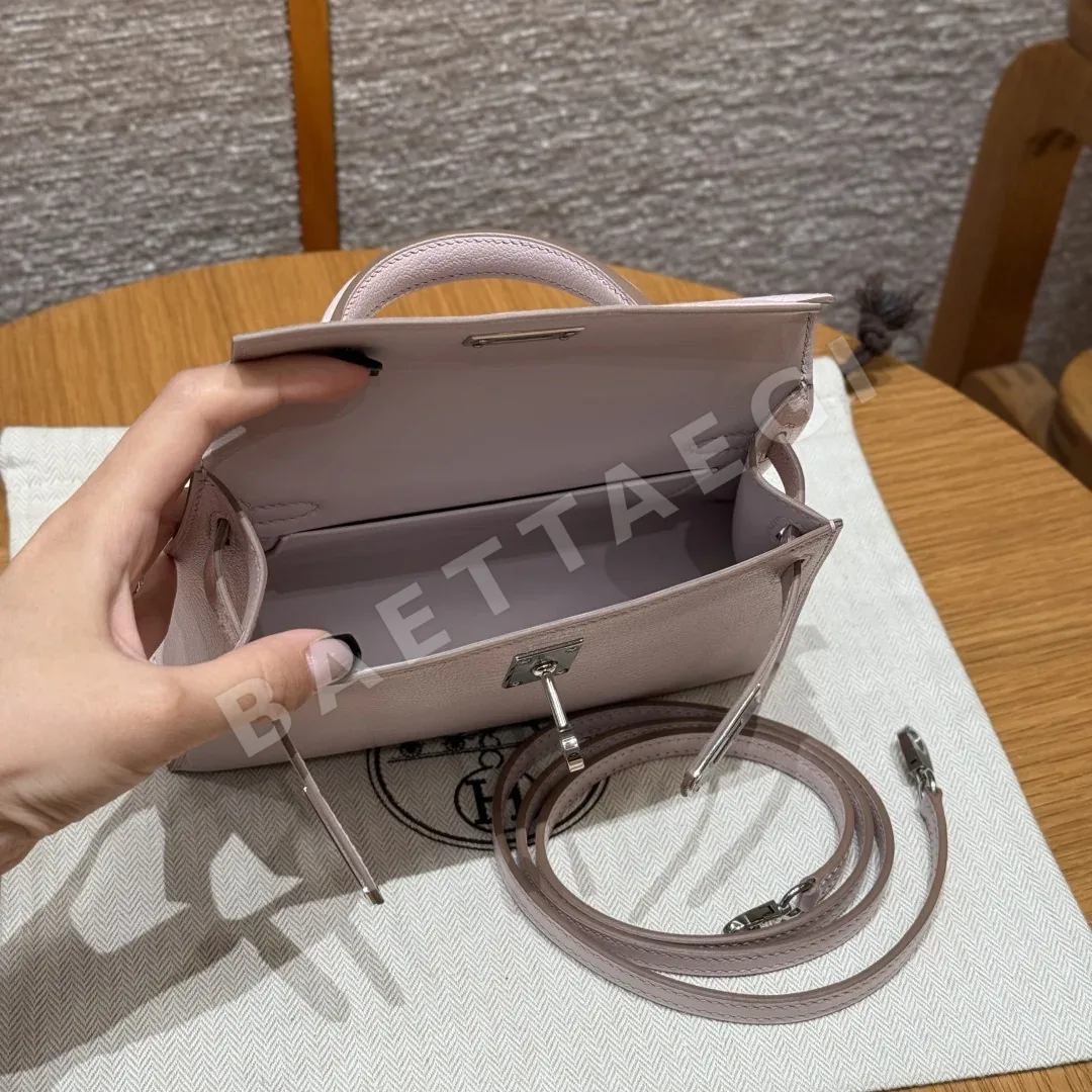 에르메스 켈리 미니 염소가죽 가방 상세 이미지 6