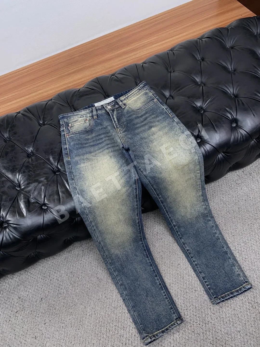 몽클레르 슬림핏 스트레치 남성 바지 상세 이미지 6