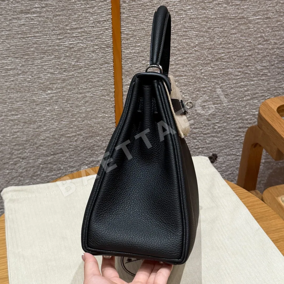 에르메스 켈리 블랙 토고 가죽 가방 상세 이미지 2