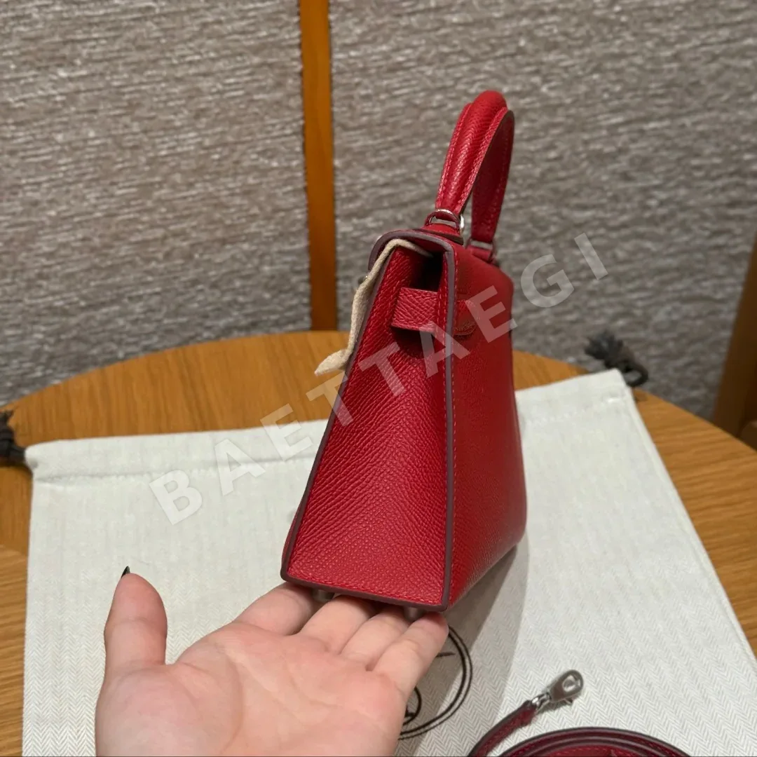 에르메스 미니 켈리 가죽 가방 상세 이미지 4