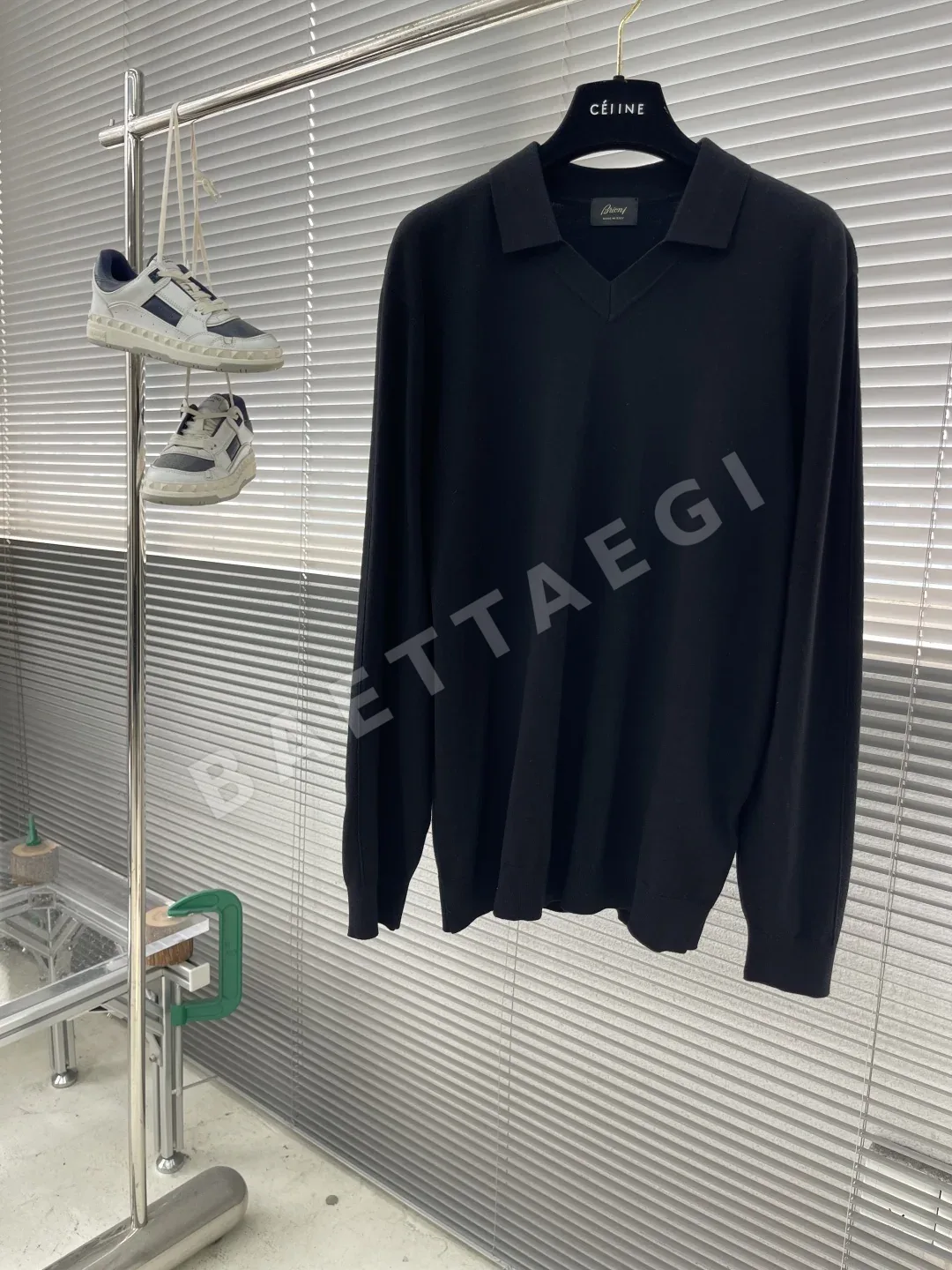 브리오니 남성 울 카라 긴팔 스웨터 상세 이미지 1