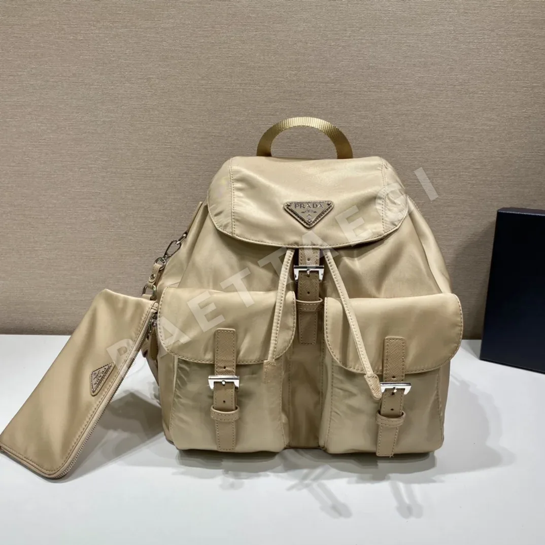 프라다 사피아노 가죽 트림 나일론 백팩 1BZ811 67427