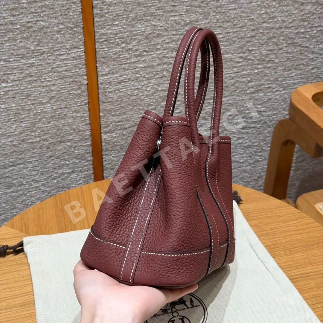 에르메스 가든파티 23 네고다 소가죽 가방 상세 이미지 3
