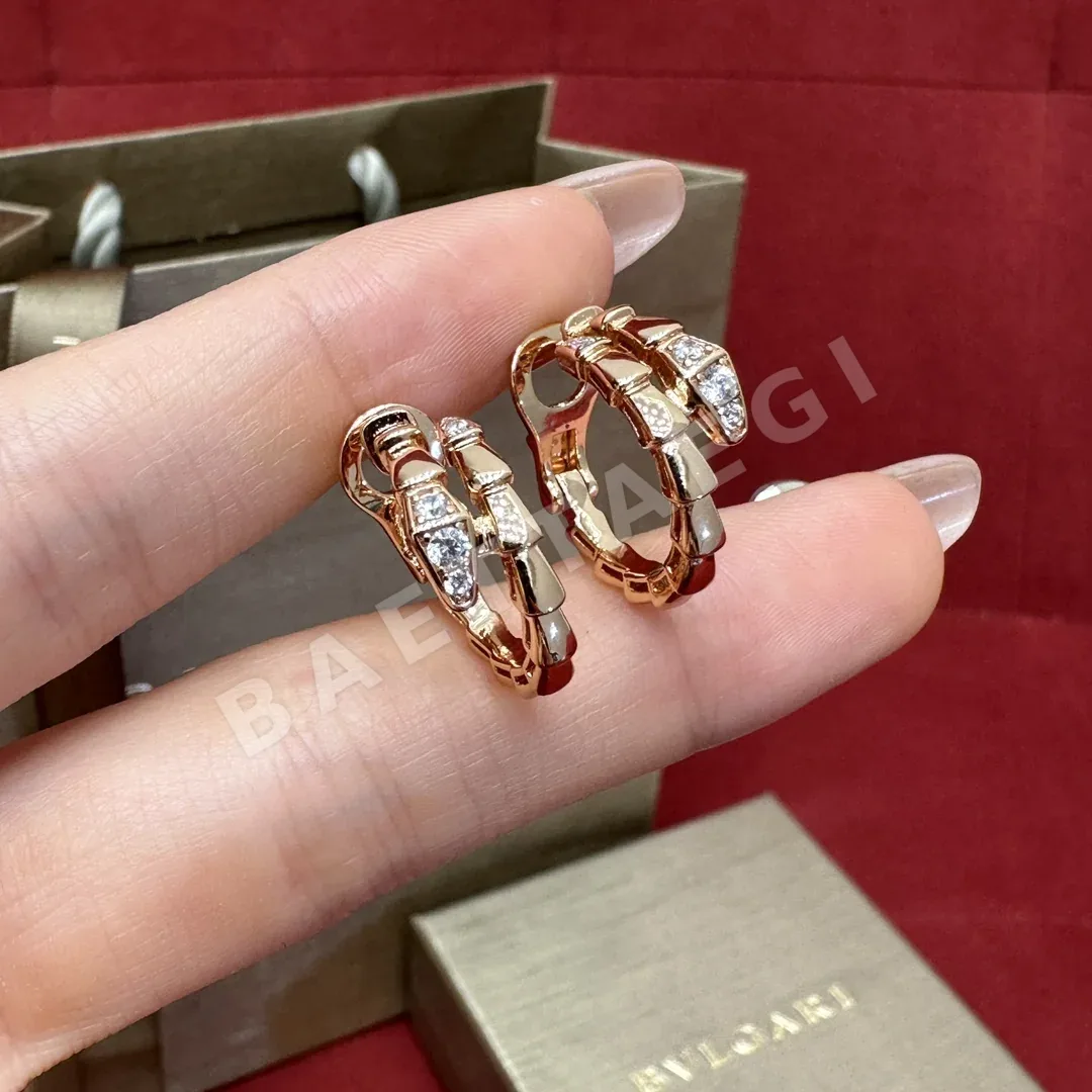 불가리 세르펜티 다이아몬드 스터드 귀걸이 상세 이미지 2