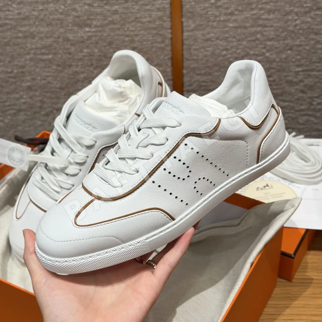 에르메스 매치 스니커즈 white goatskin 고트스킨 소재 상세 이미지 2