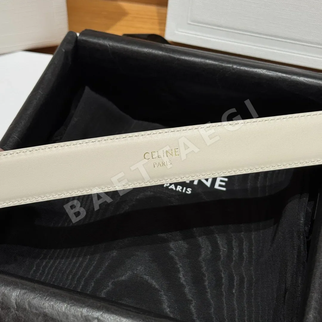 셀린느 트리옹프 미디움 25mm 가죽 벨트 상세 이미지 7
