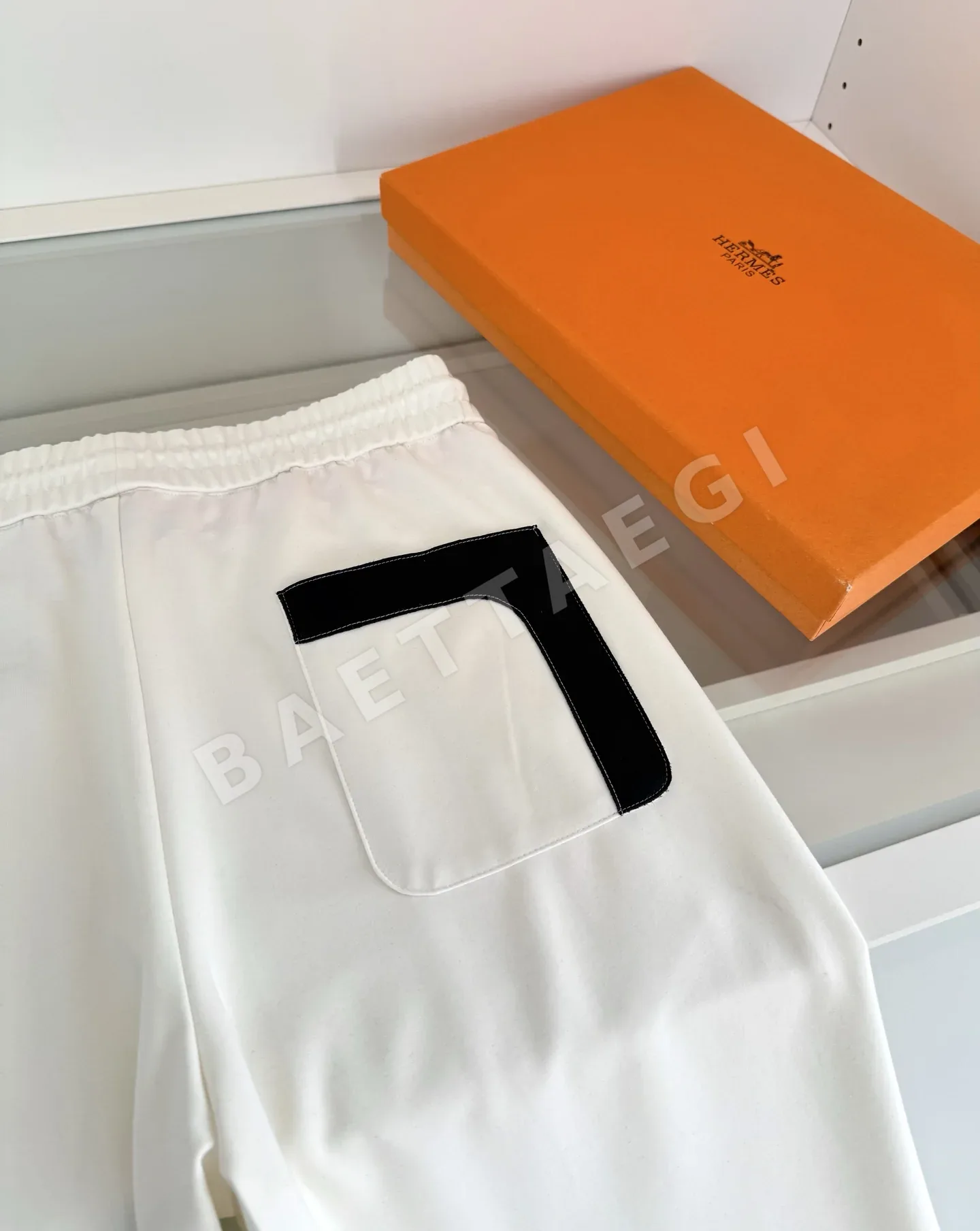 에르메스 남성 모달 코튼 스트레이트 바지 상세 이미지 7