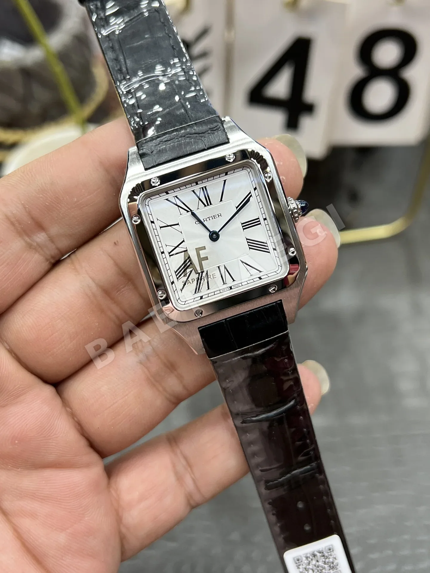 까르띠에 산토스 AF공장 론다 쿼츠 무브먼트 미디움 레플리카 42578 Cartier 상세 이미지 2