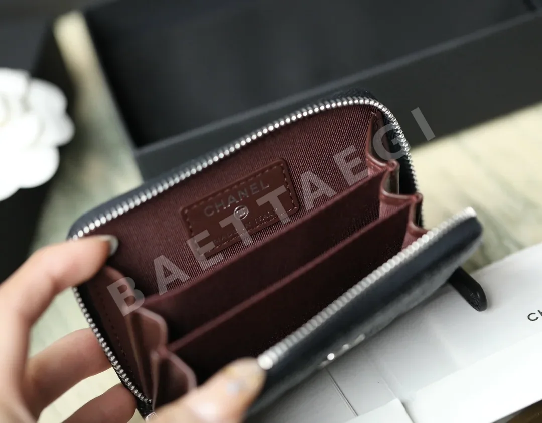 샤넬 클래식 캐비아 지퍼 동전지갑 상세 이미지 9
