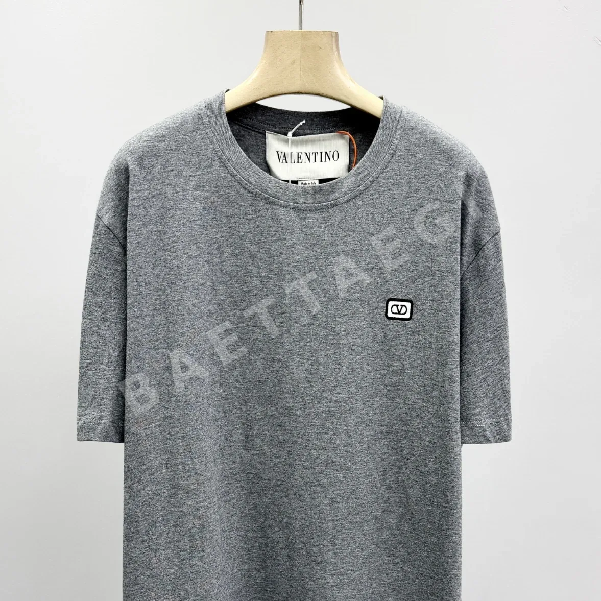 발렌티노 남성 V로고 자수 반팔 셔츠 상세 이미지 3