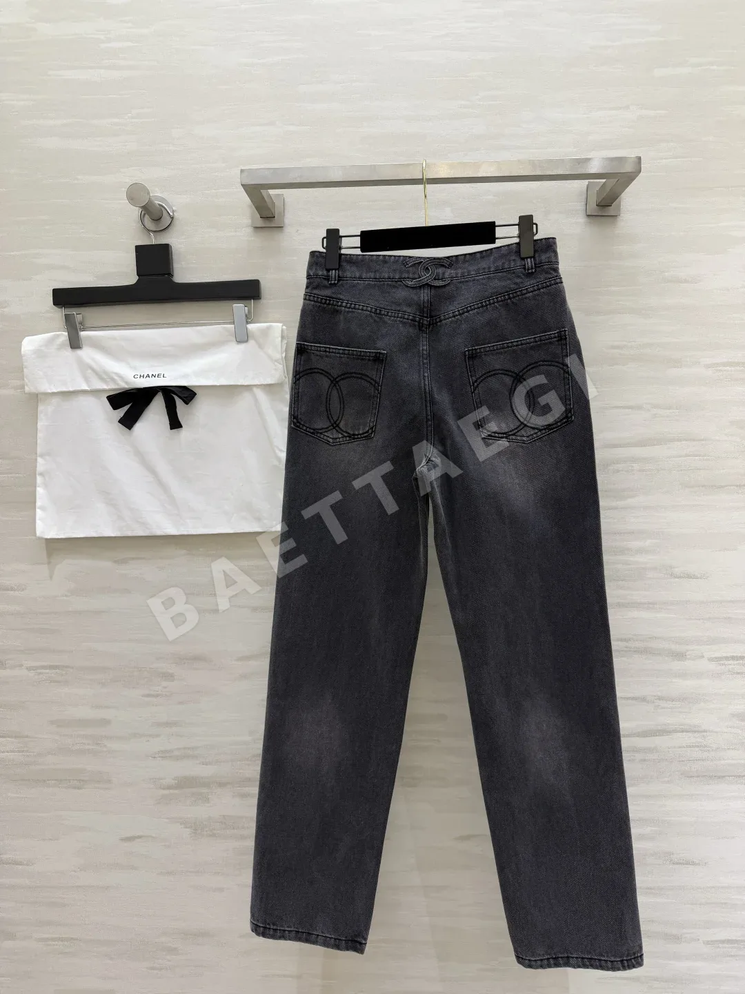 샤넬 백팩 스타일 여성 청바지 상세 이미지 9