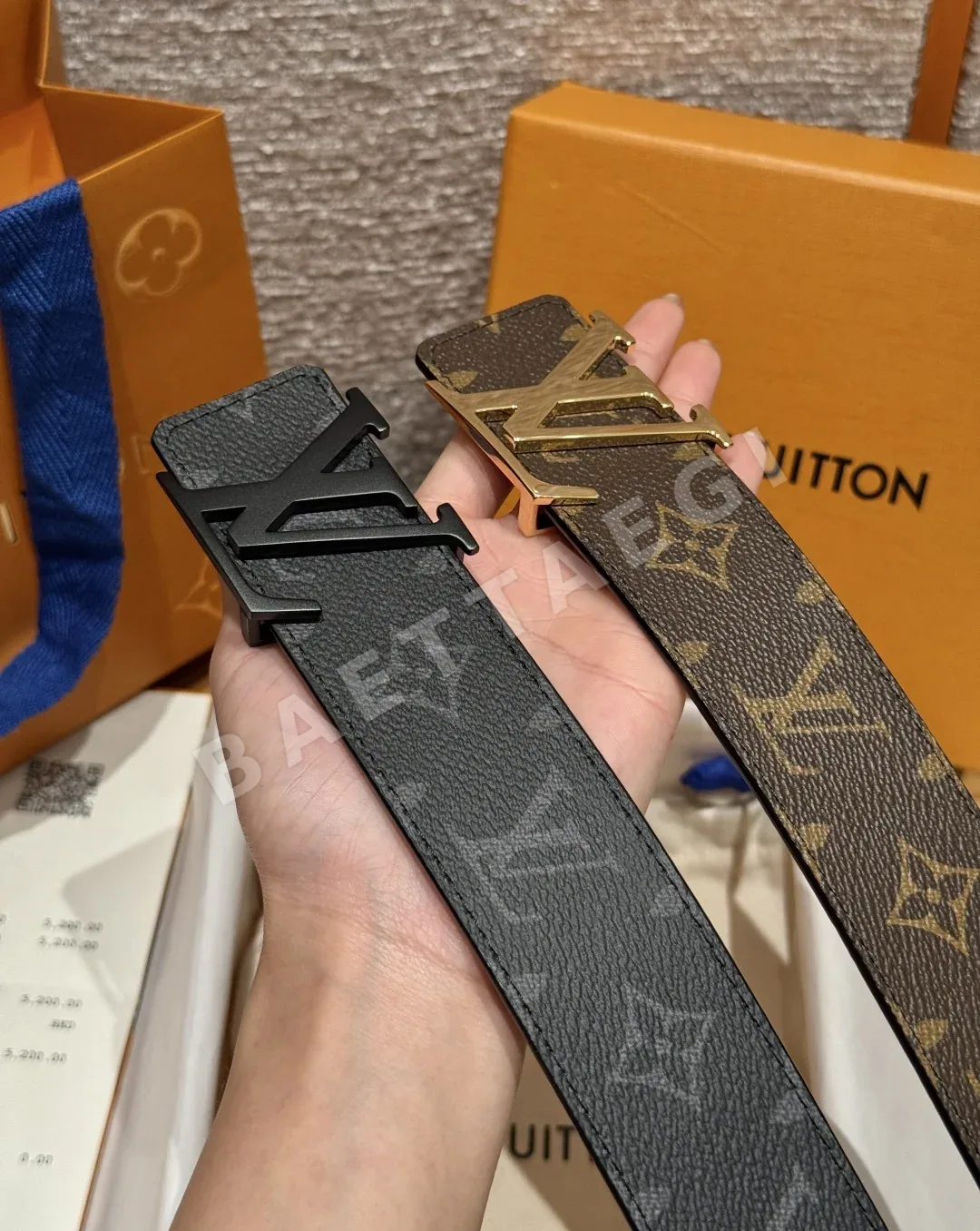 루이비통 플라워 패턴 40mm 리버서블 벨트 173474