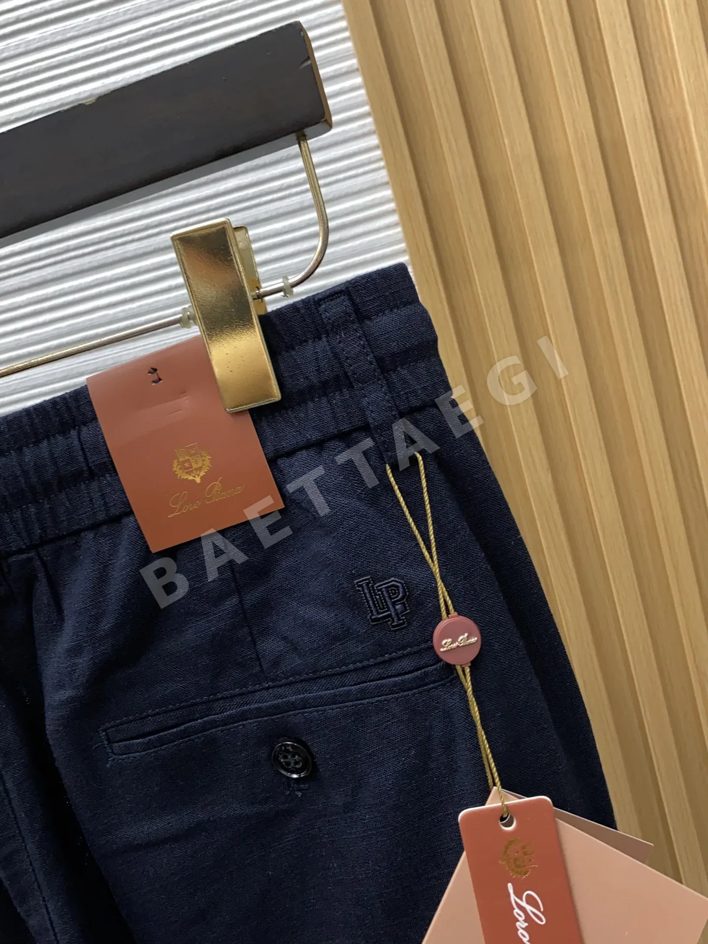 로로피아나 린넨 코튼 혼방 남성 바지 상세 이미지 9