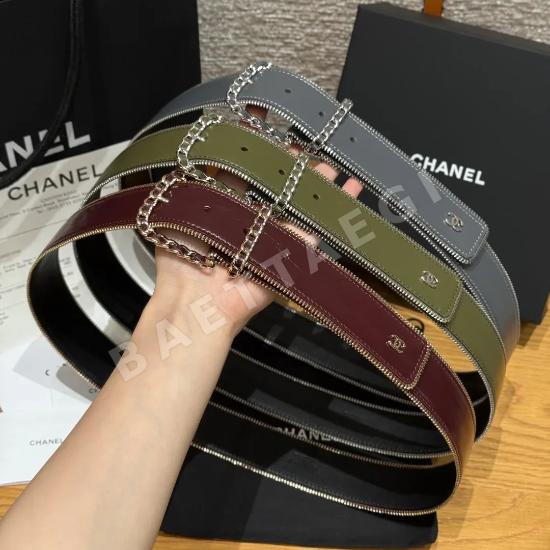 샤넬 가죽 체인 벨트 상세 이미지 3
