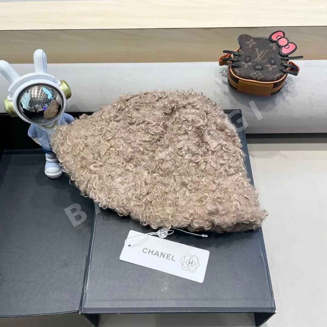 샤넬 램울 무지 버킷햇 모자 상세 이미지 3