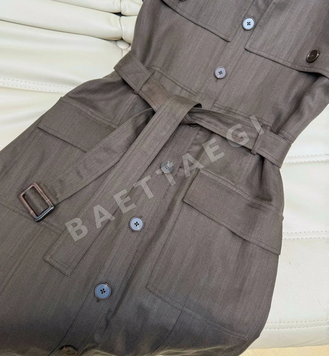 브루넬로쿠치넬리 린넨 벨트 원피스 상세 이미지 3
