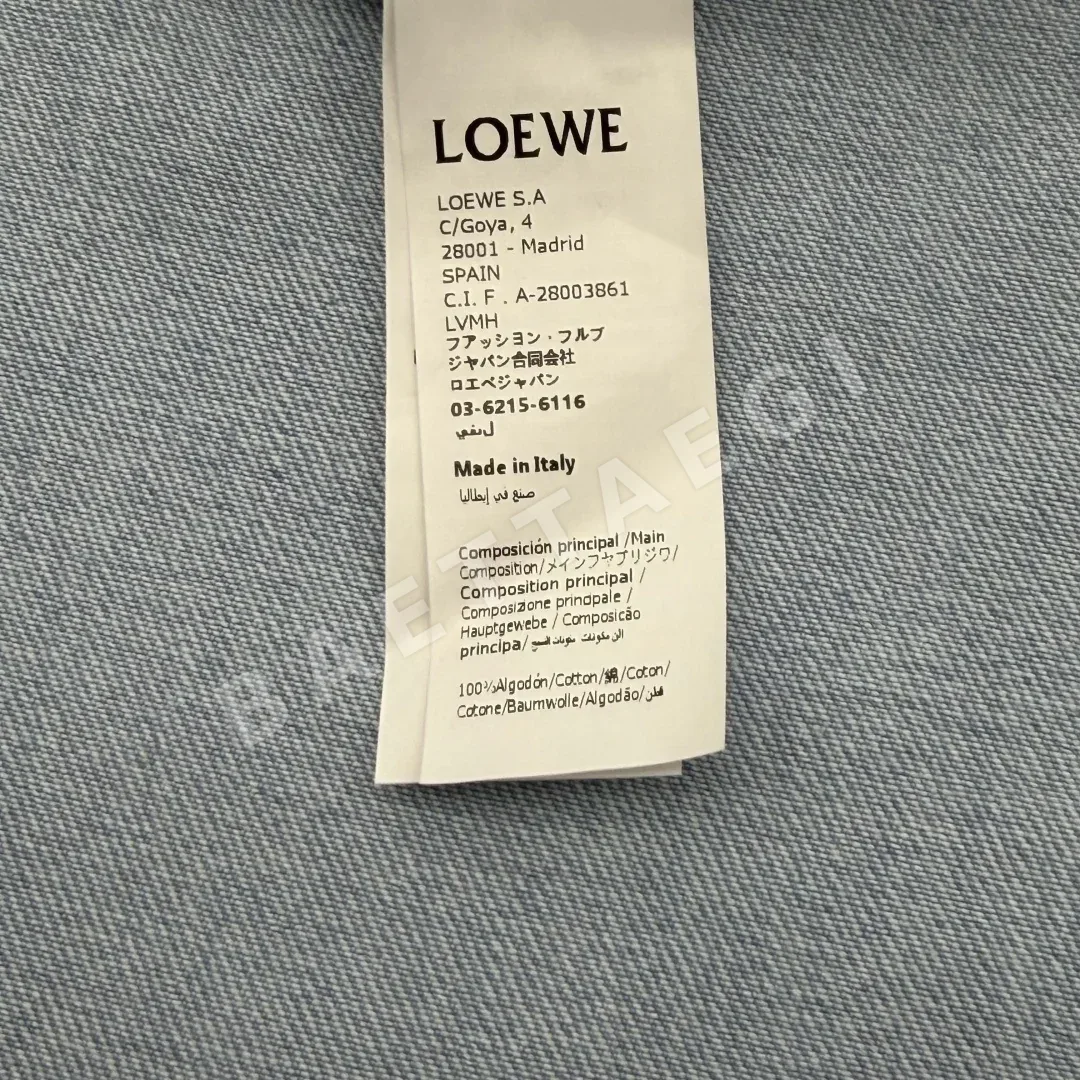 로에베 경량 워시드 코튼 데님 팬츠 상세 이미지 9