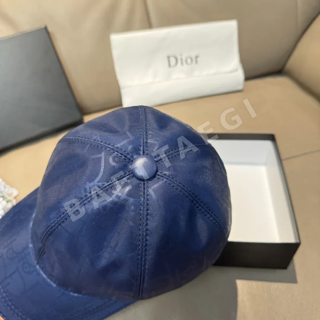 디올 오리지널 모노그램 캔버스 가죽 베이스볼 모자 상세 이미지 6