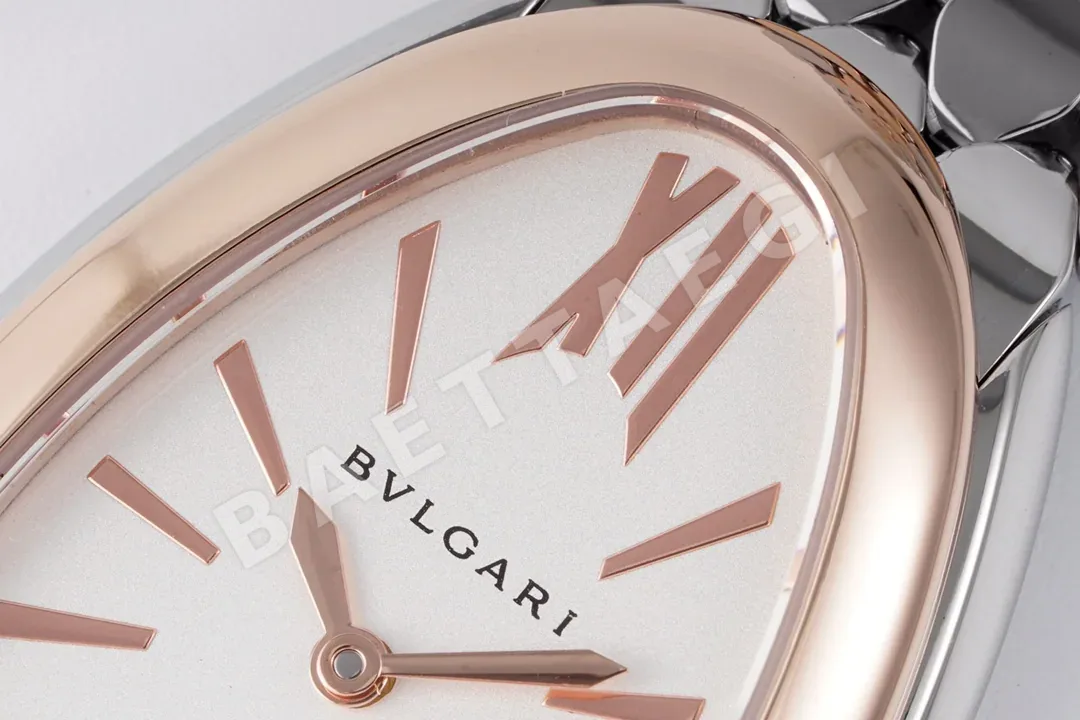 불가리 세르펜티 세두토리 골드 실버 다이아 쿼츠 여성 시계 레플리카 45022 Bvlgari 상세 이미지 4