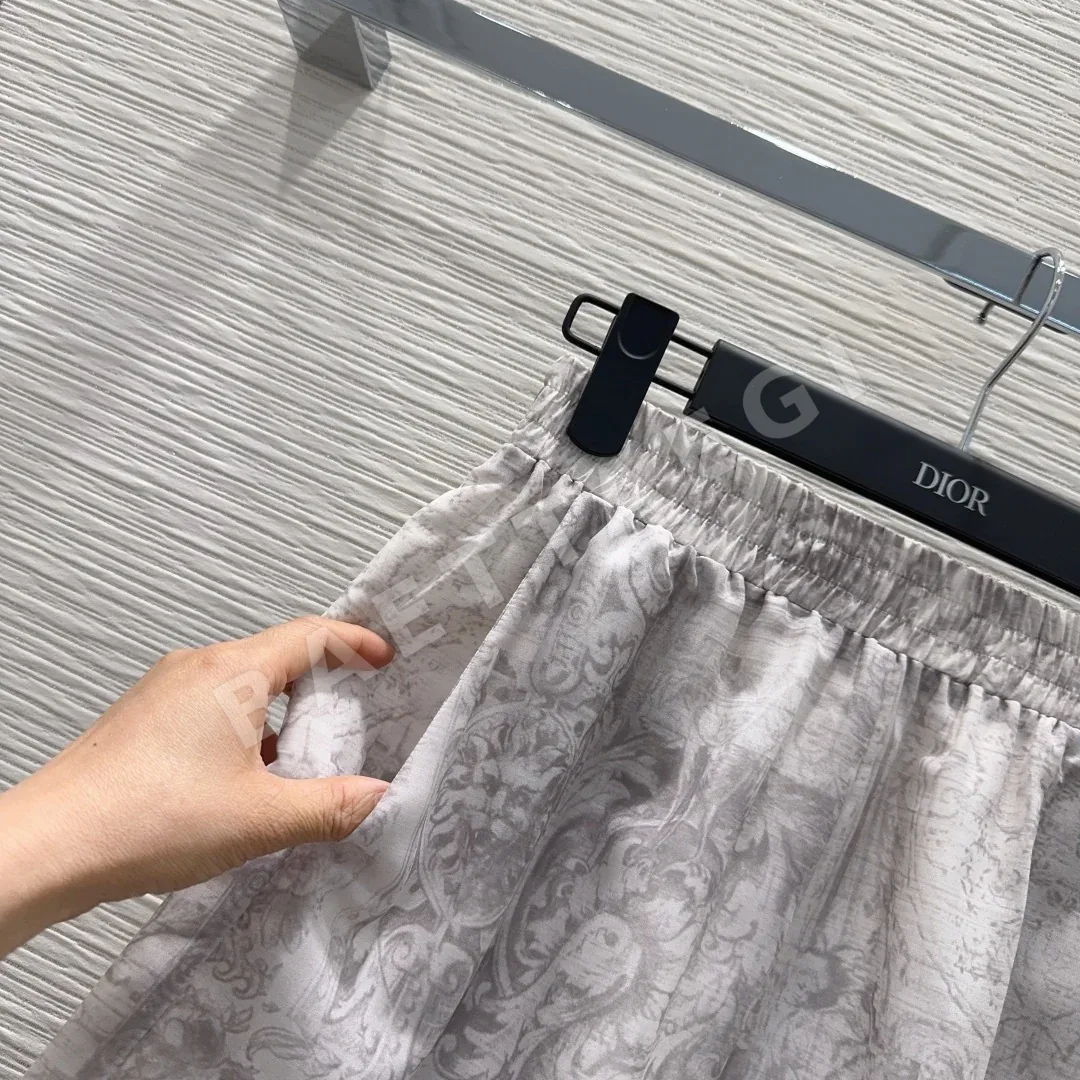 디올 여성 린넨 반바지 세트 상세 이미지 6