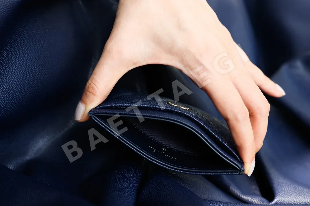 샤넬 22A 카드팩 네이비 블루 지갑 상세 이미지 8