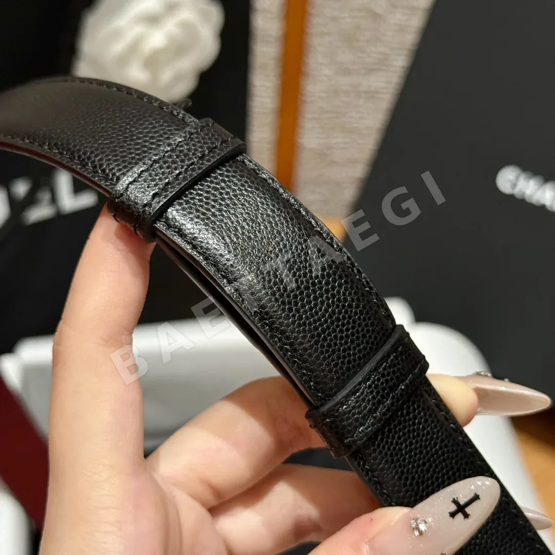 샤넬 카프스킨 버클 벨트 상세 이미지 5