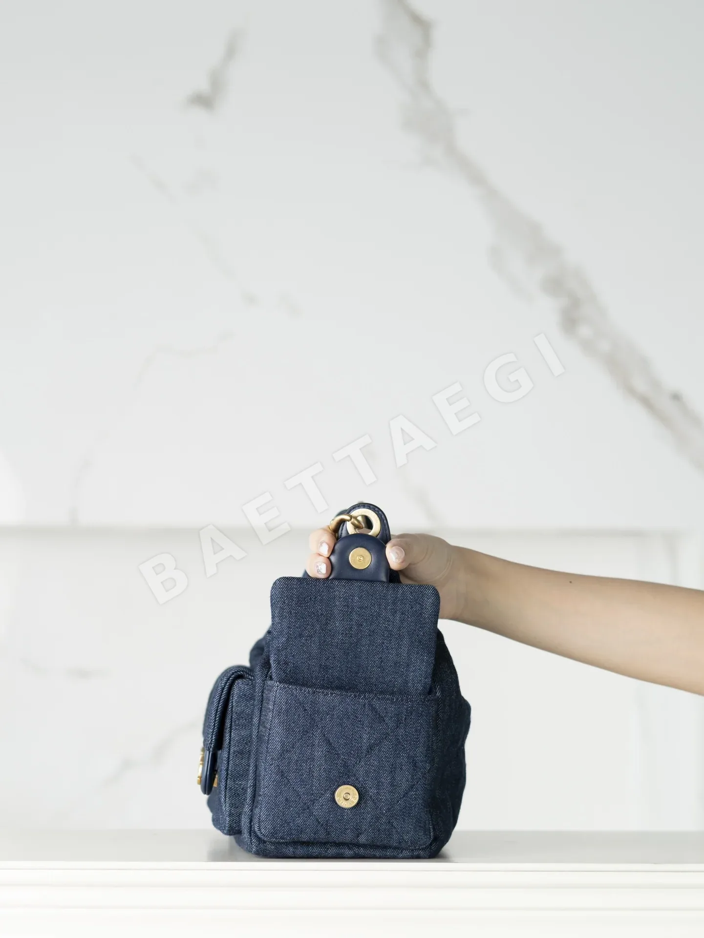 샤넬 데님 호보 미디엄 가방 상세 이미지 9