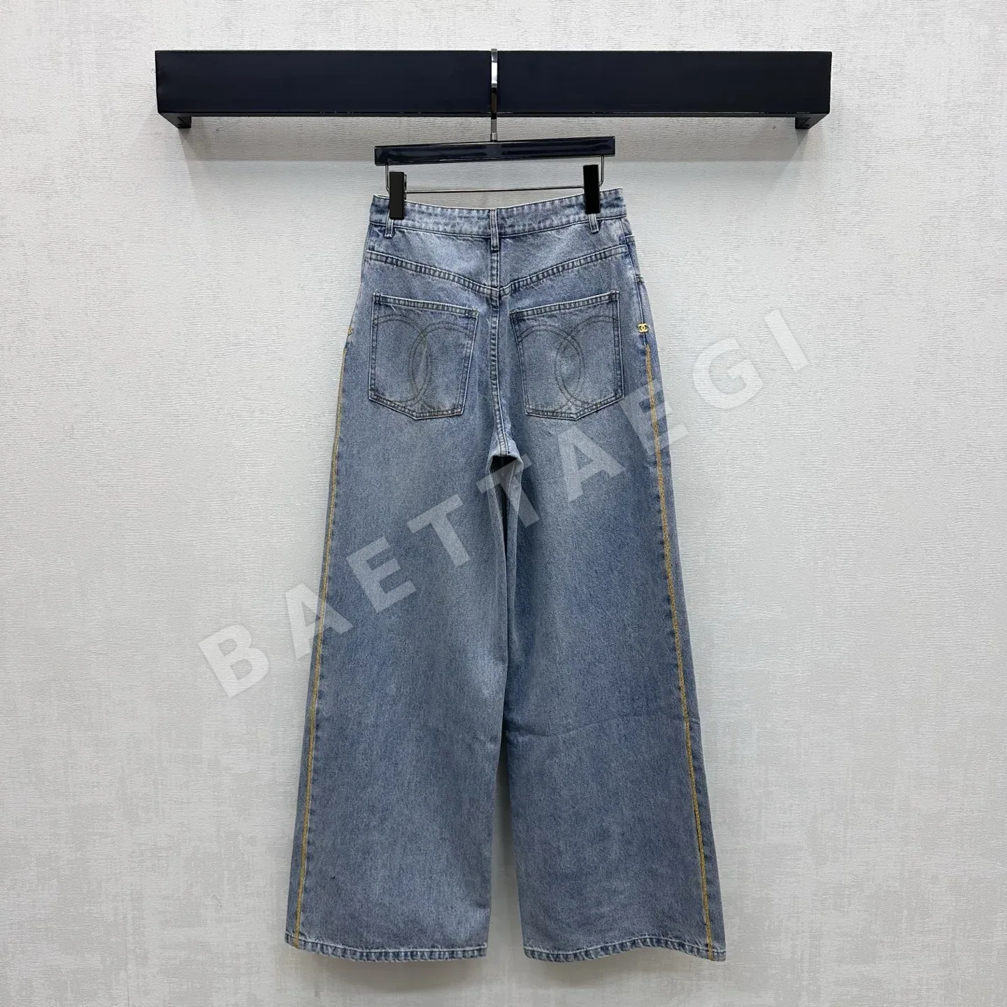 샤넬 프린지 장식 데님 바지 상세 이미지 5