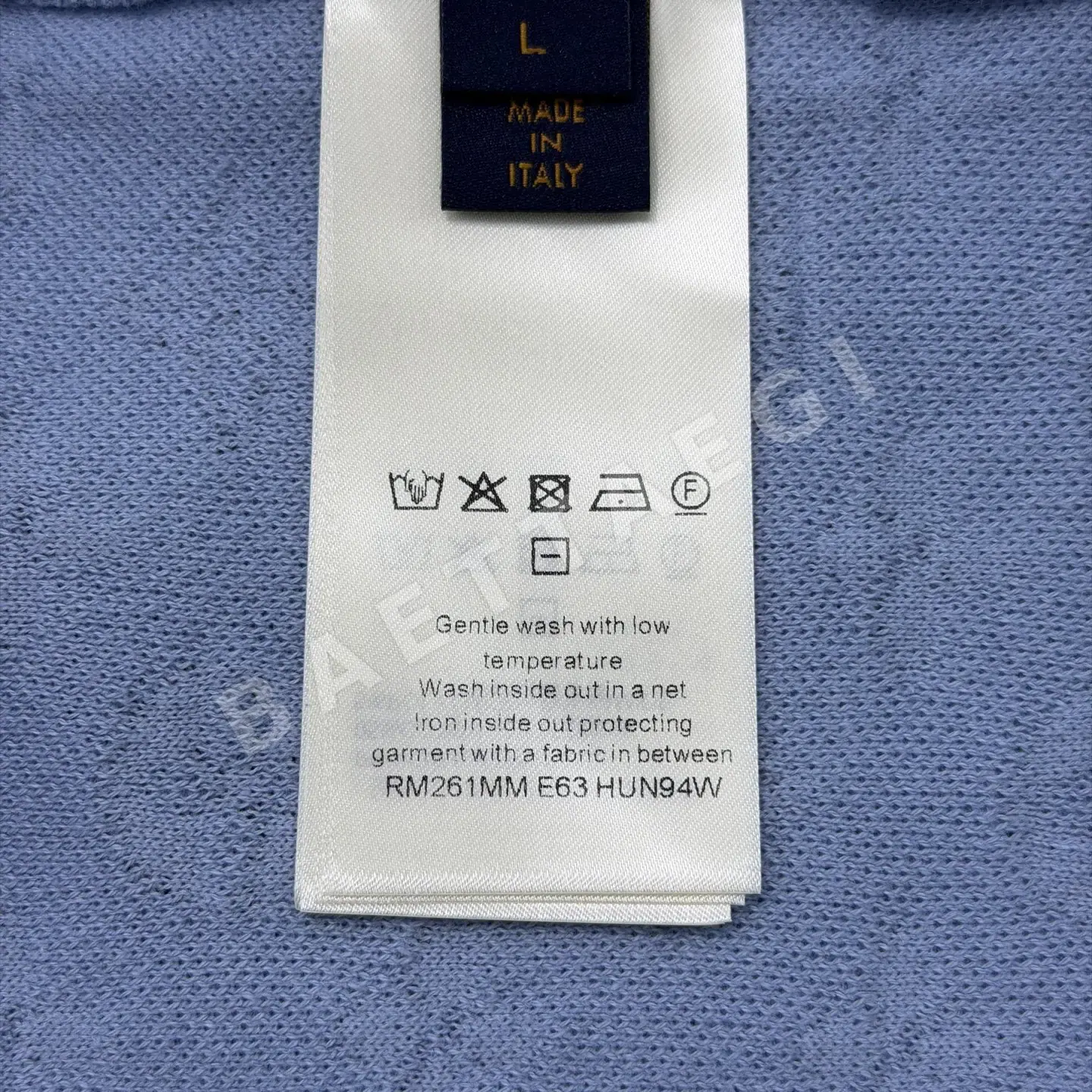 루이비통 전체 프린트 버튼다운 카라 남성 반팔 티셔츠 상세 이미지 9