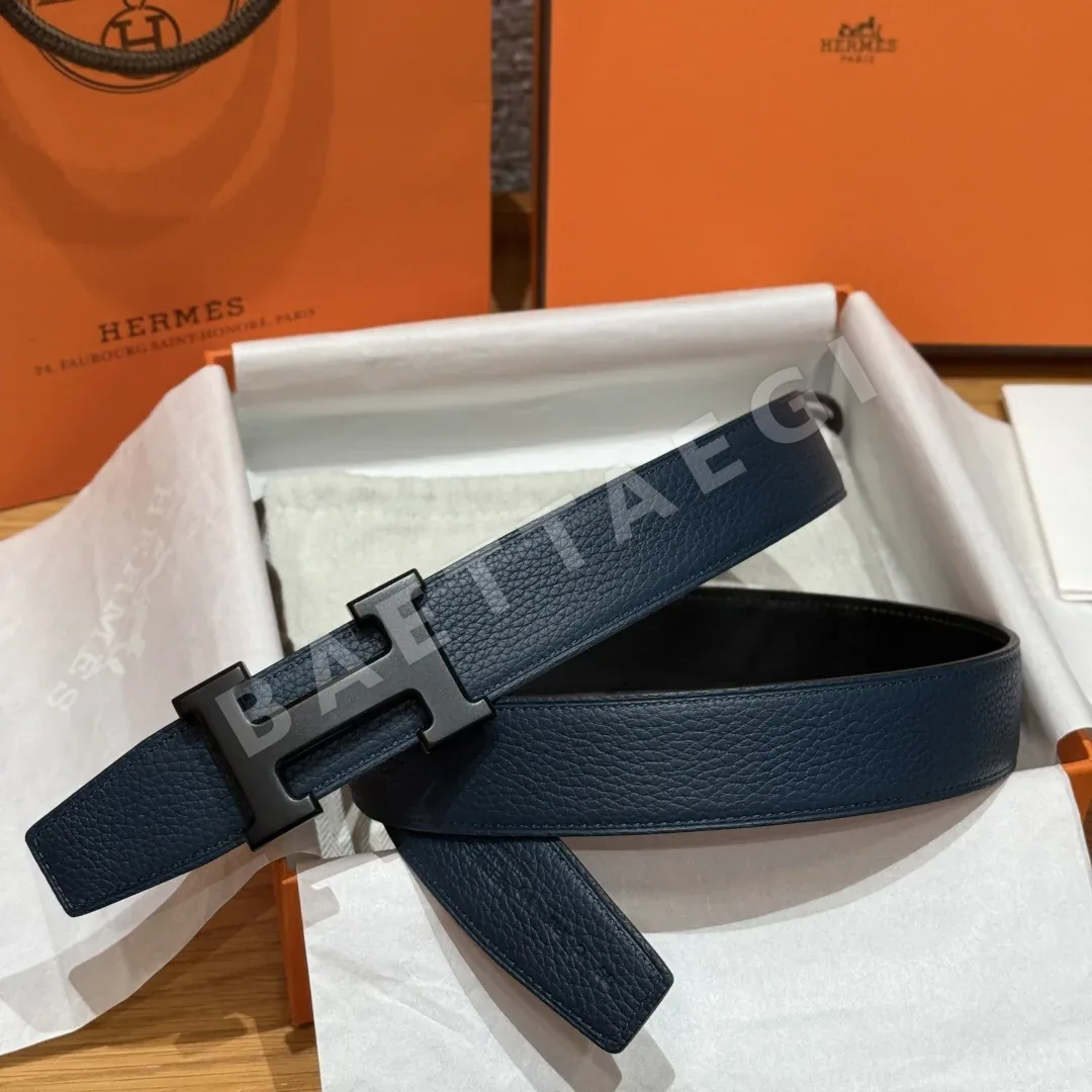 에르메스 리버서블 메탈 버클 남성 벨트 175657