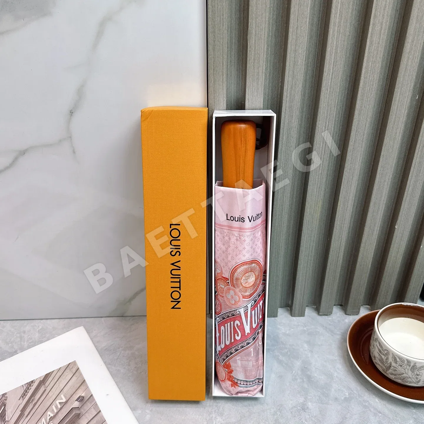 루이비통 3단 완전자동 UV 차단 우산 85695