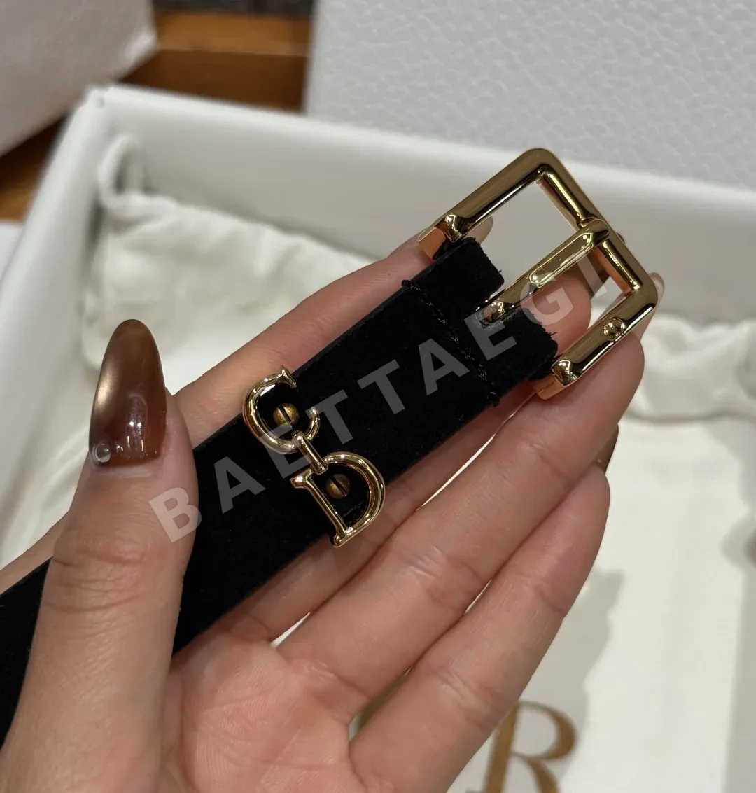 디올 새들 루프 20mm 스웨이드 소가죽 벨트 상세 이미지 6
