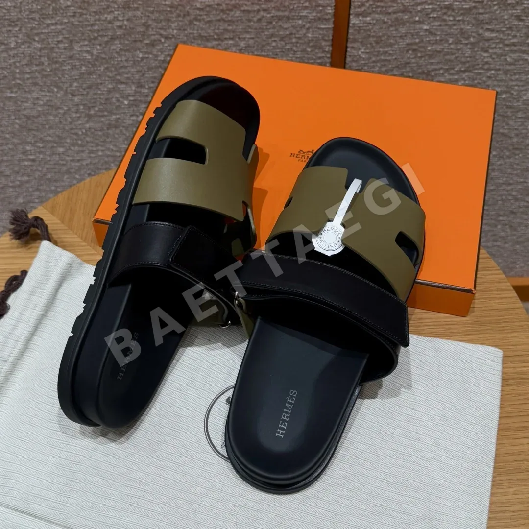에르메스 시프레 샌들 아미그린 램스킨 상세 이미지 6