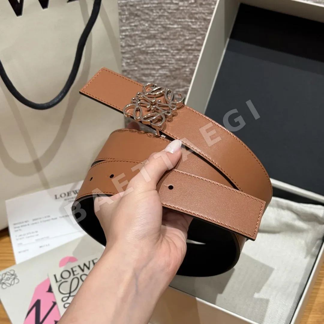 로에베 EWE 아나그램 버클 송아지가죽 리버시블 벨트 상세 이미지 2