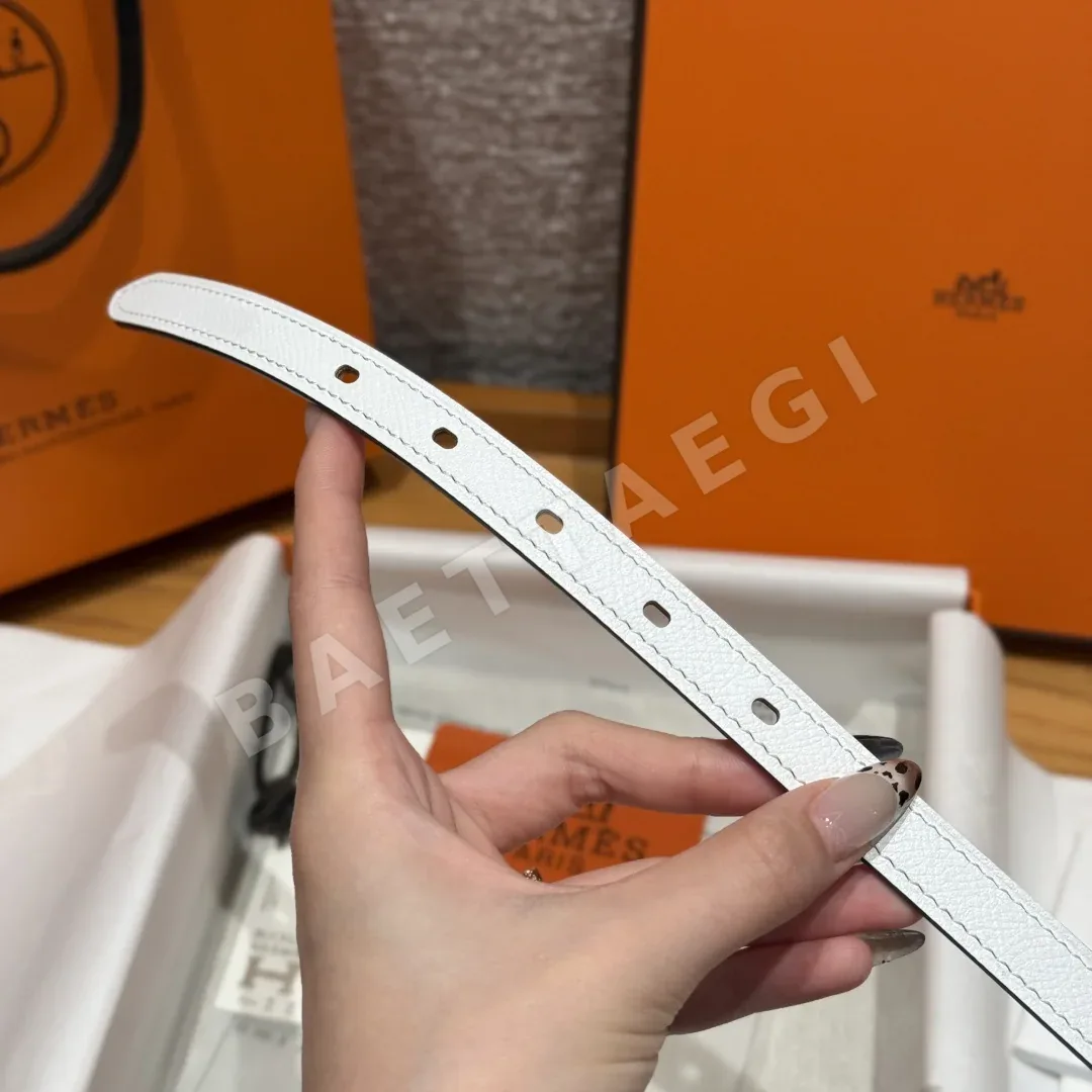 에르메스 H 스위프트 엡손 가죽 양면 벨트 금장 버클 15MM 상세 이미지 8