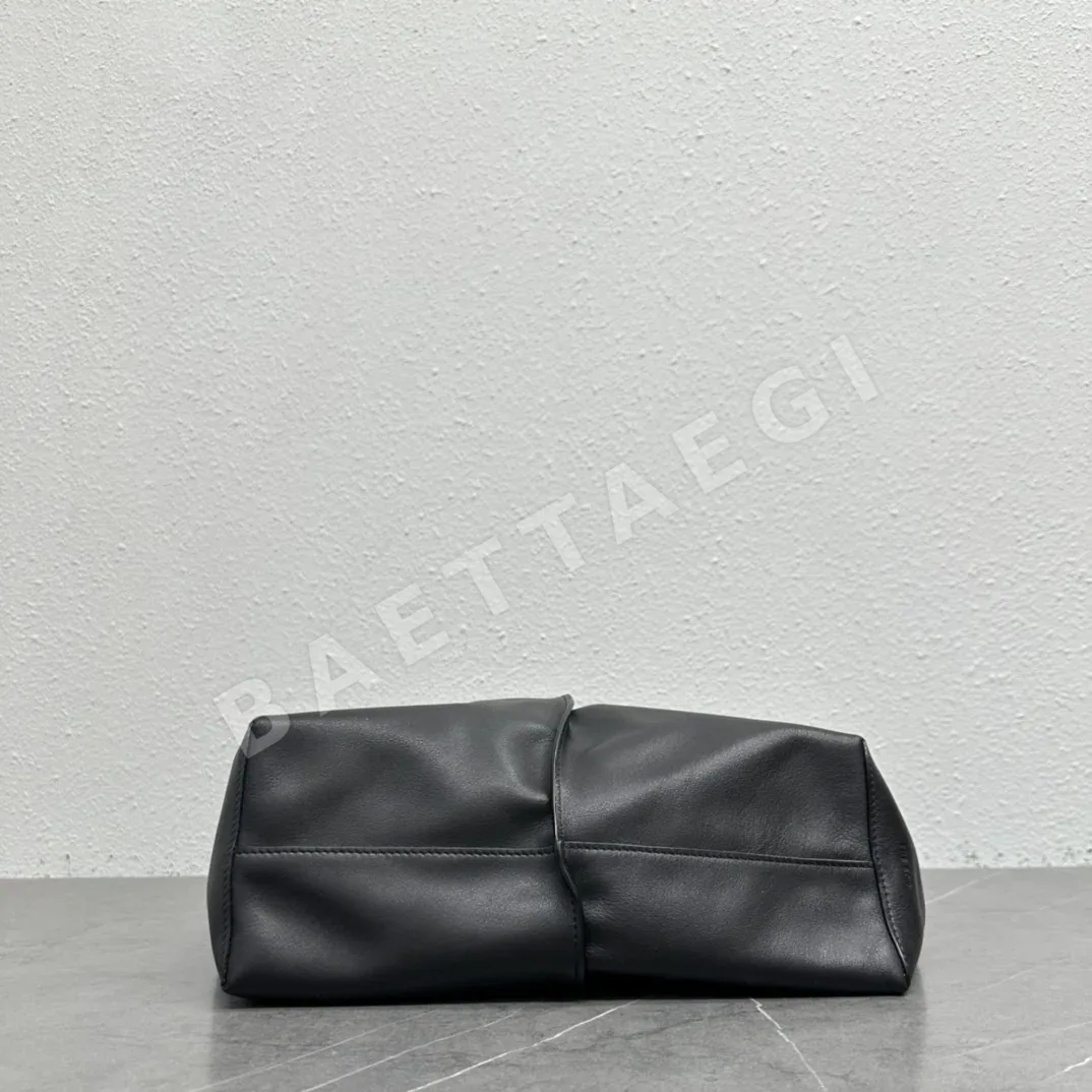 더로우 빈들 스티치 가죽 핸드백 TR-142 상세 이미지 6