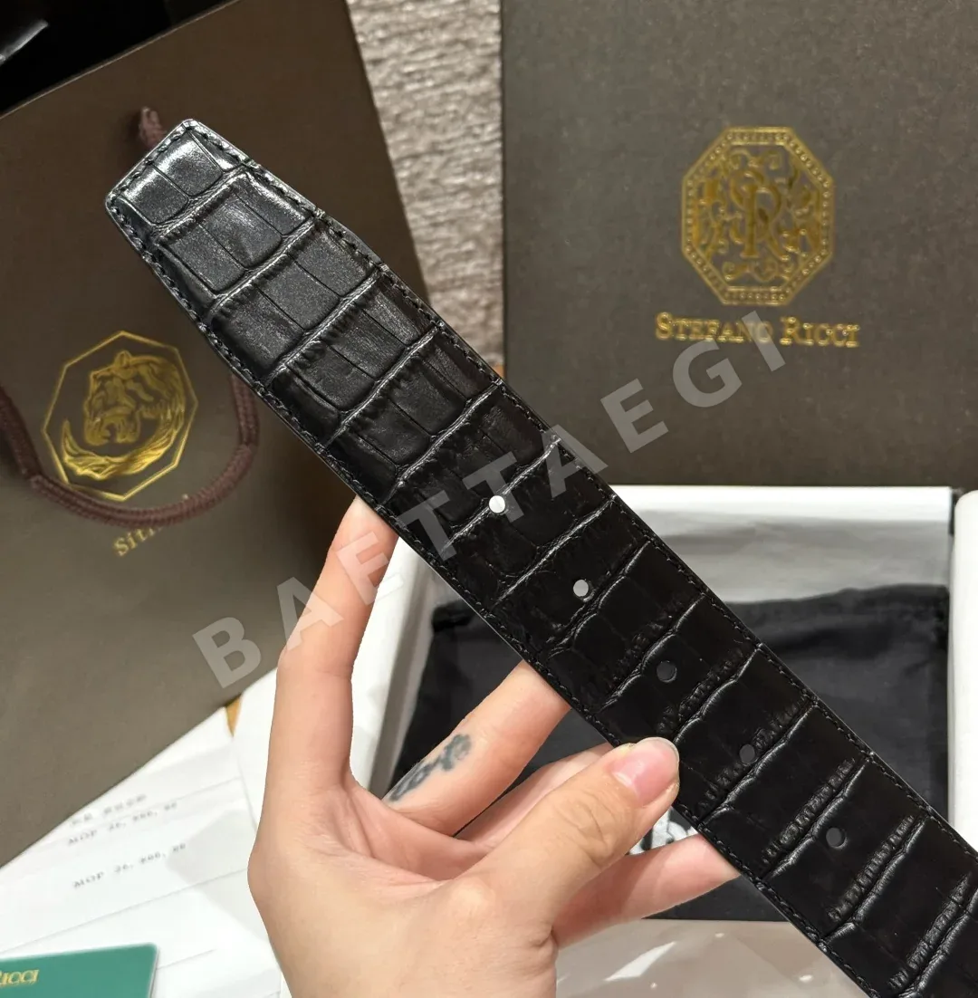 스테파노리치 크로커다일 소가죽 이글 버클 벨트 상세 이미지 7