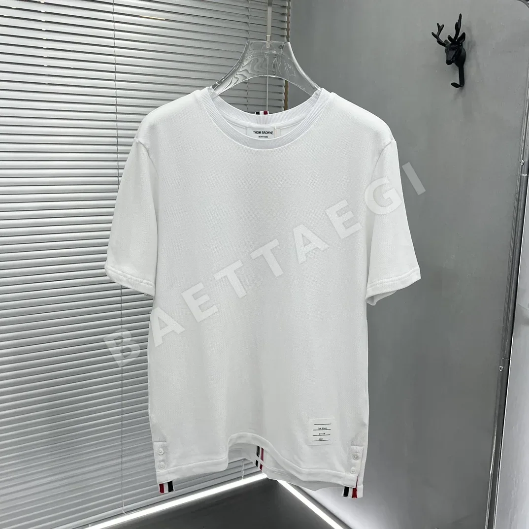톰브라운 피케 크루넥 반팔 셔츠 50371