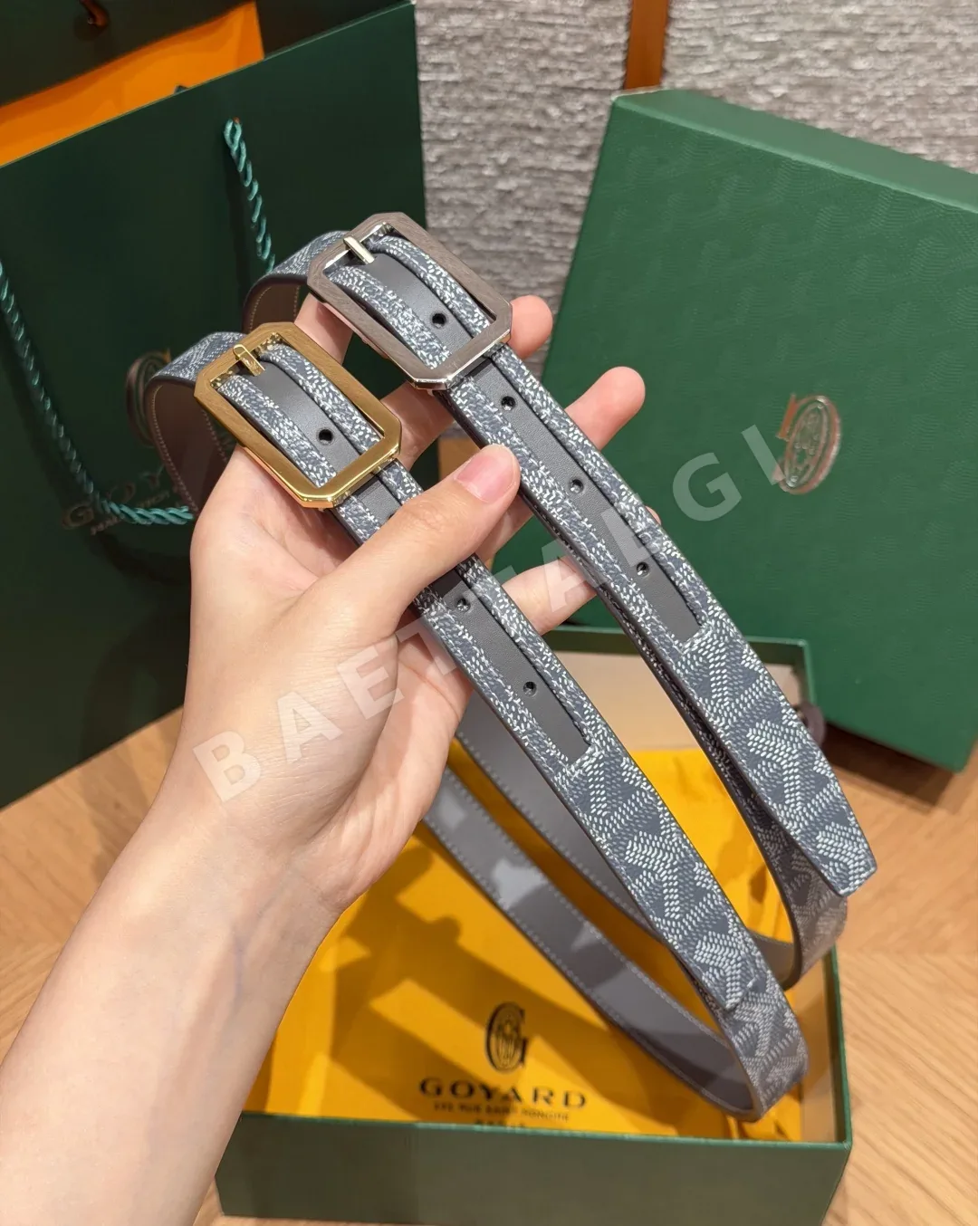 고야드 프레가트 20mm 가죽 벨트 178981