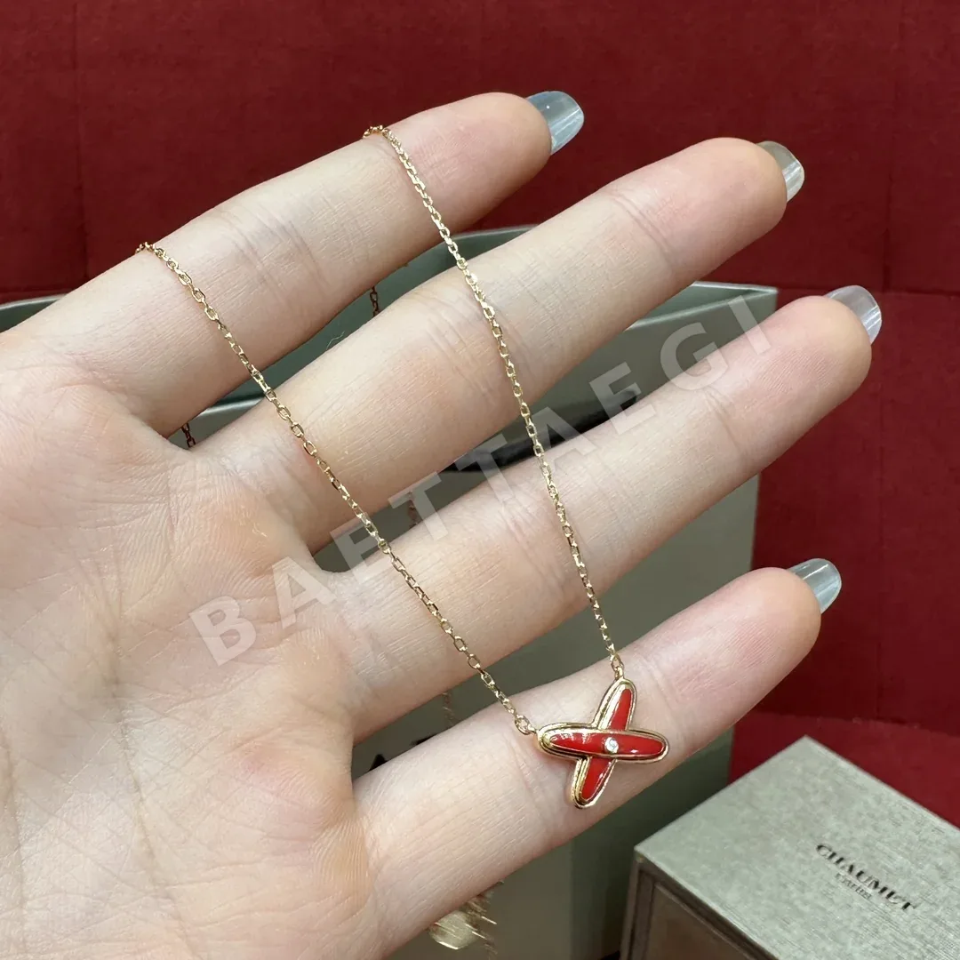 쇼메 쥬 드 리앙 크로스링크 925 실버 목걸이 상세 이미지 3