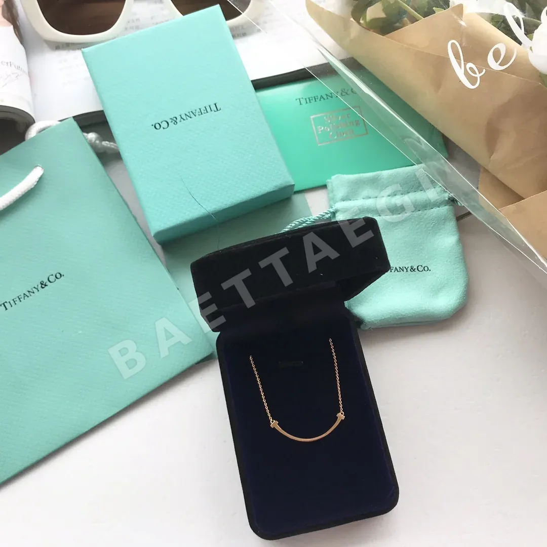 티파니 스마일 더블 T 스털링 실버 목걸이 상세 이미지 4