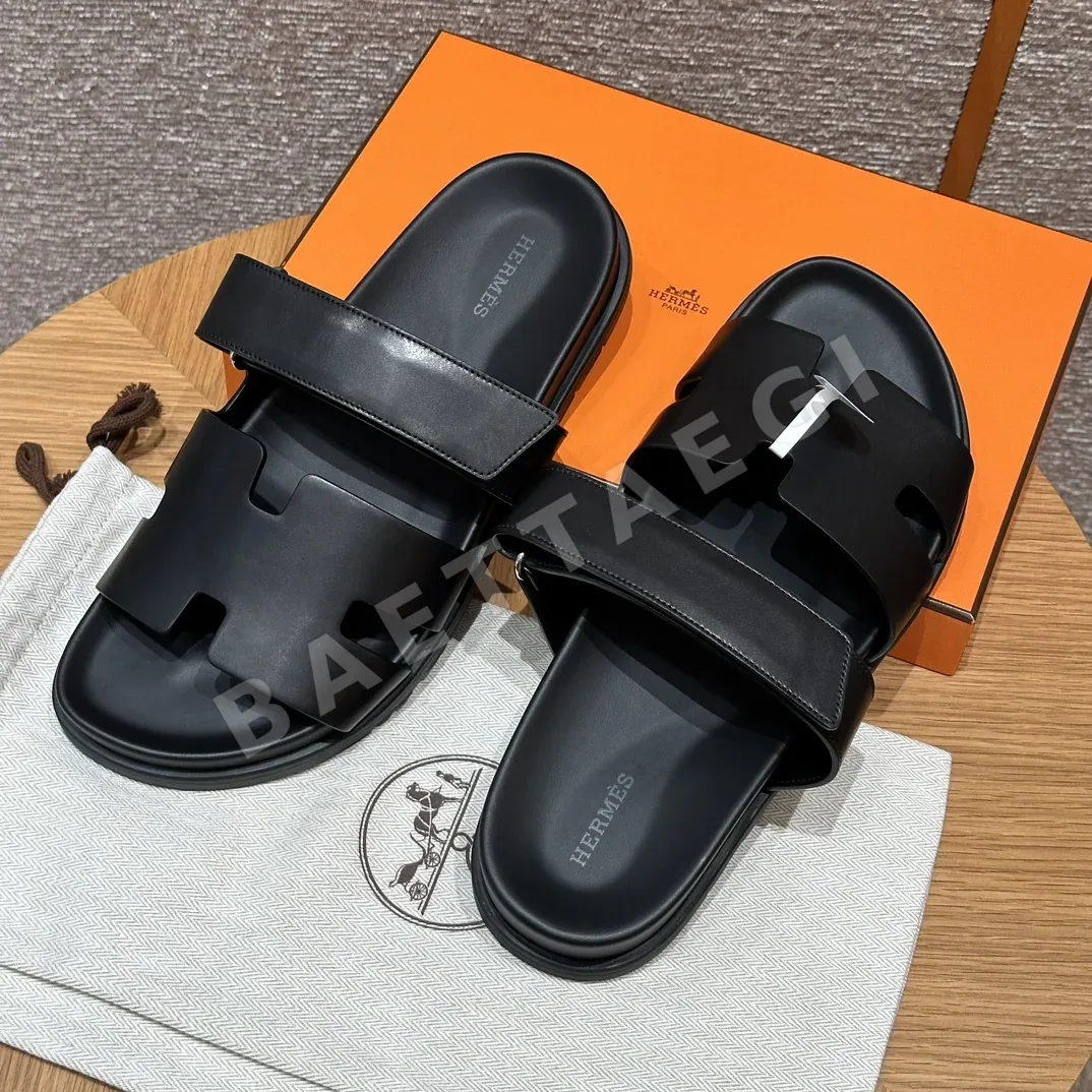 에르메스 시프레 샌들 블랙 램스킨 상세 이미지 9