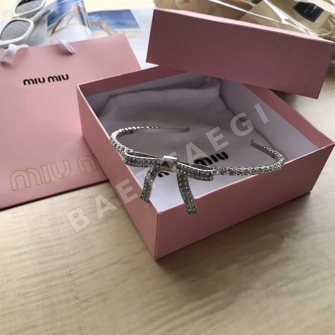 미우미우 리본 헤어밴드 상세 이미지 4