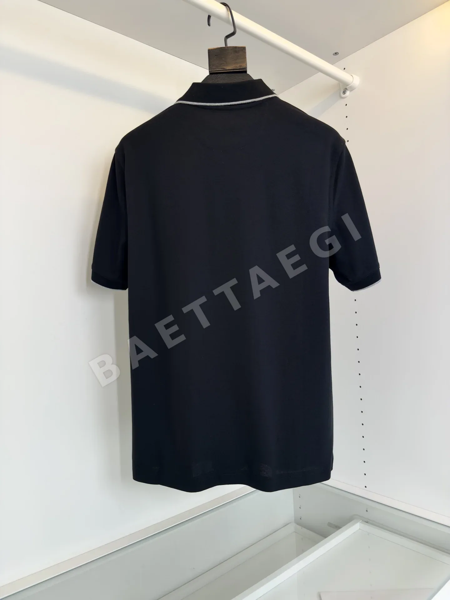 브루넬로쿠치넬리 자수 슬림핏 반팔 폴로셔츠 상세 이미지 2