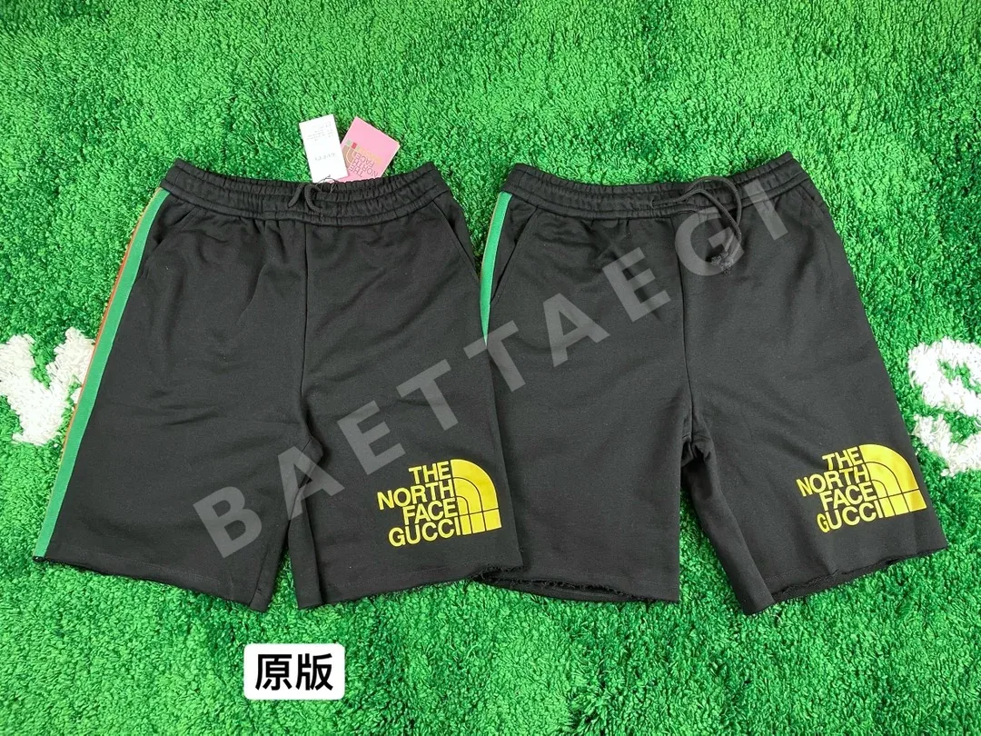 구찌 프린트 린넨 코튼 반바지 4482