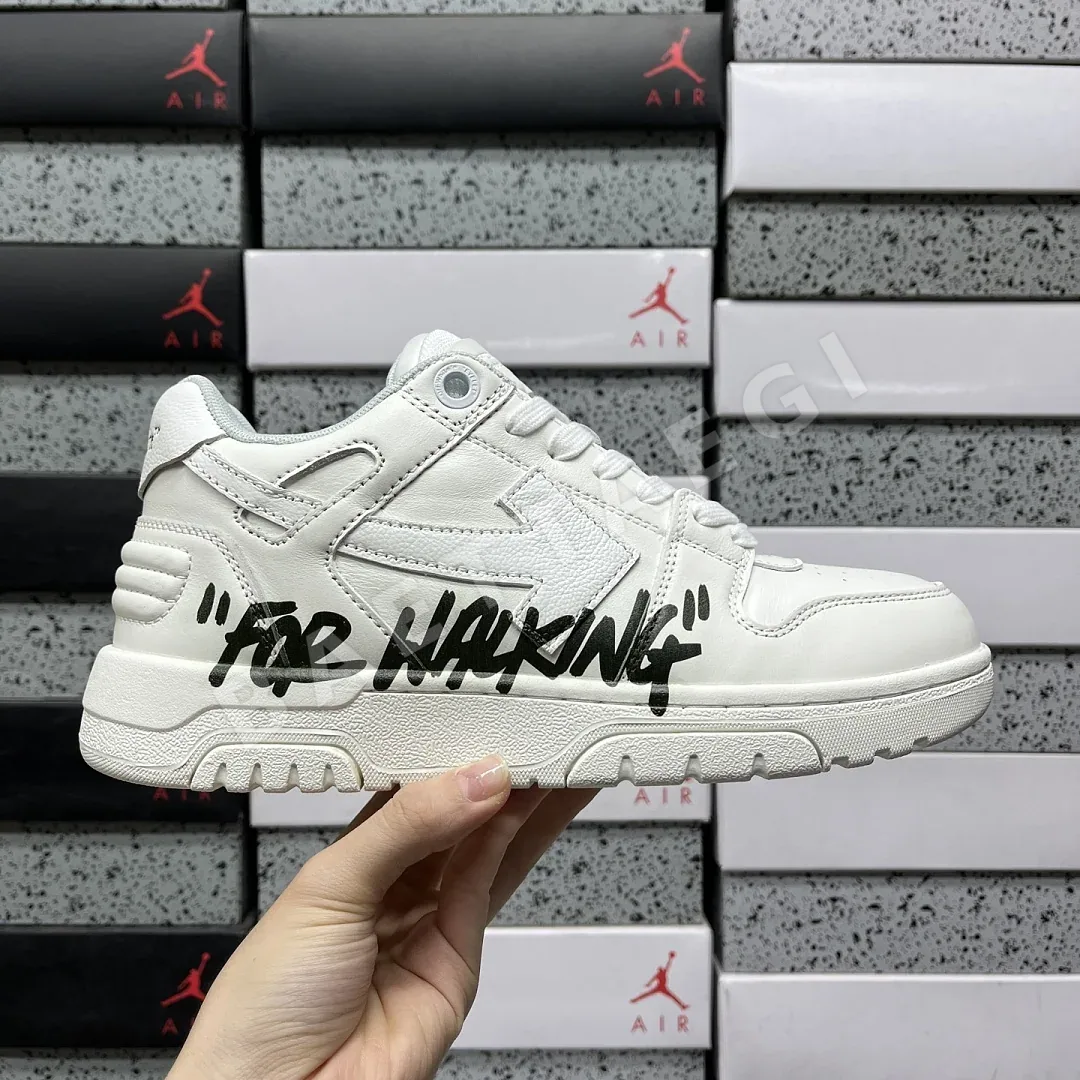 오프화이트 [KZ] 아웃 오브 오피스 OOO 로우 탑스 화이트 202520 Off White Out Of Office OOO Low Tops 상세 이미지 5